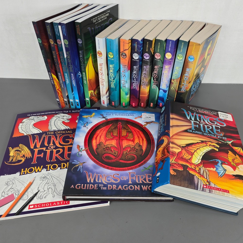 17 Wings of Fire Book Lot Tui T Sutherland Novels Graphic Novels & How to Draw